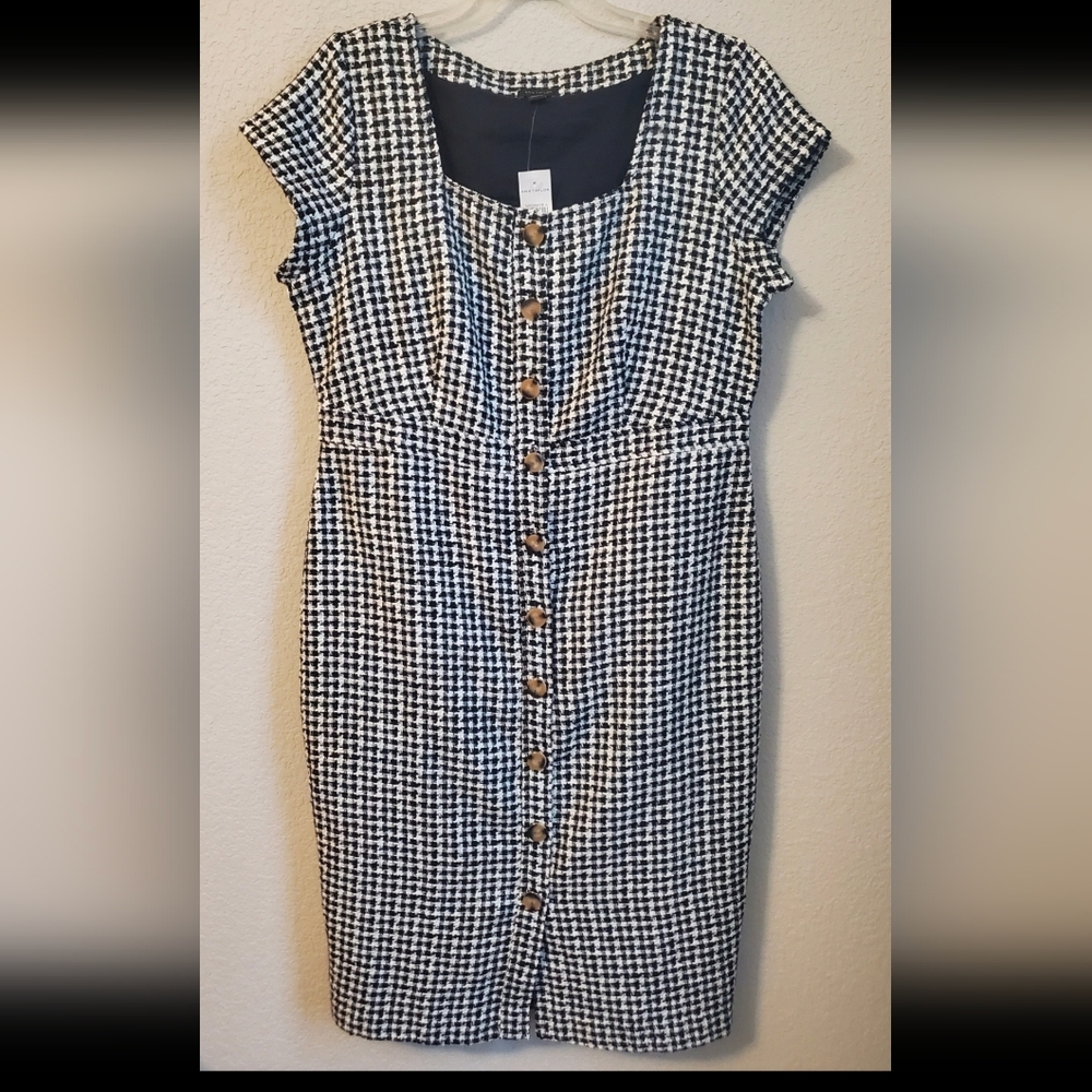 NWT Ann Taylor Black and White Dress